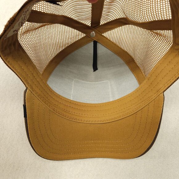 Goorin Bros King Lion Adjustable Casual Trucker Cap Mens Brown - Picture 4 of 6